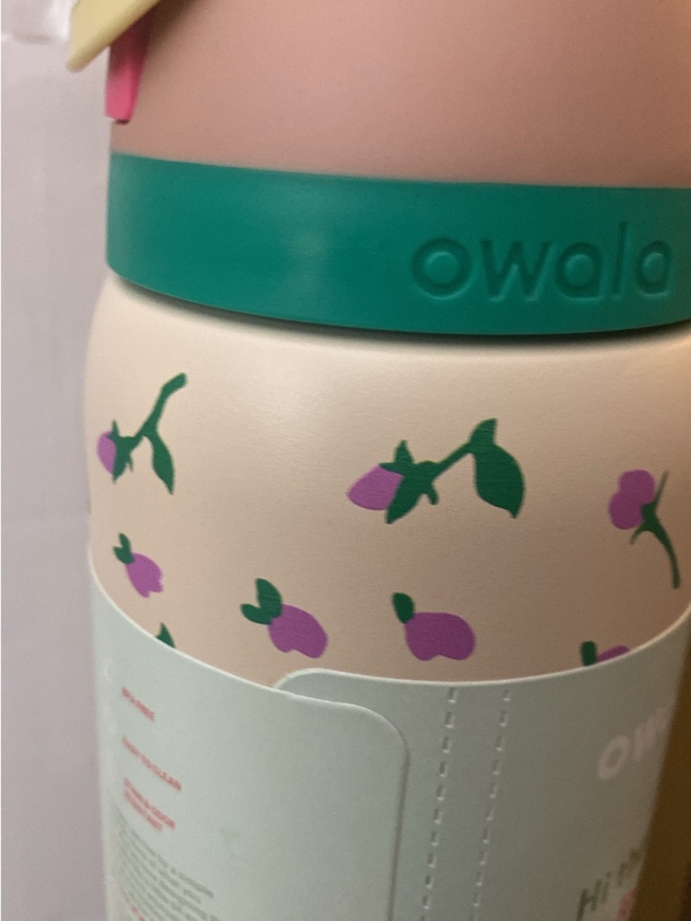 Owala Pink Floral Insulated Water Bottle - Women Bath & Body - Picture 3 of 3